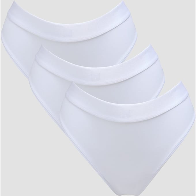 MP middelhoog bikinibroekje voor dames (verpakking met 3 stuks) - Wit - M