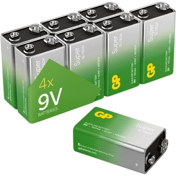 GP Batteries GP1604A-2LB8 9V batterij (blok) Alkaline 9 V 8 stuk(s)