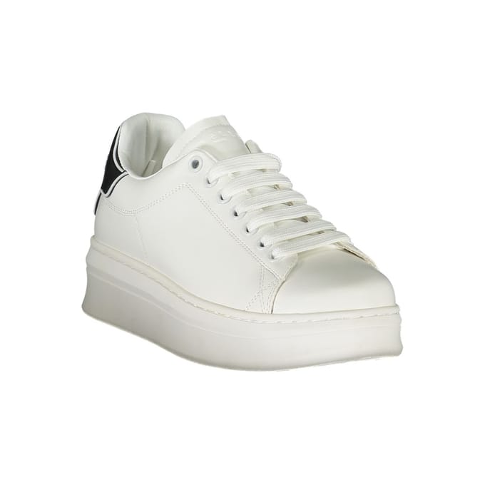 Gaelle Paris Bianco Poliuretano Dames Sneaker