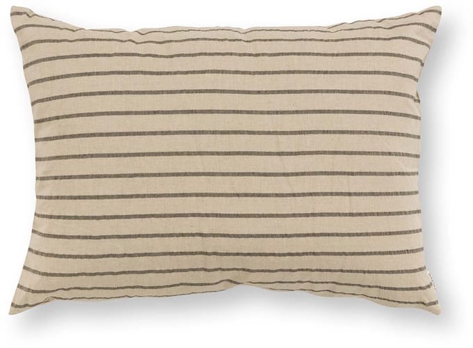 vtwonen Sierkussen - Gestreept - Kussen voor de Woonkamer - Beige - 50x70cm