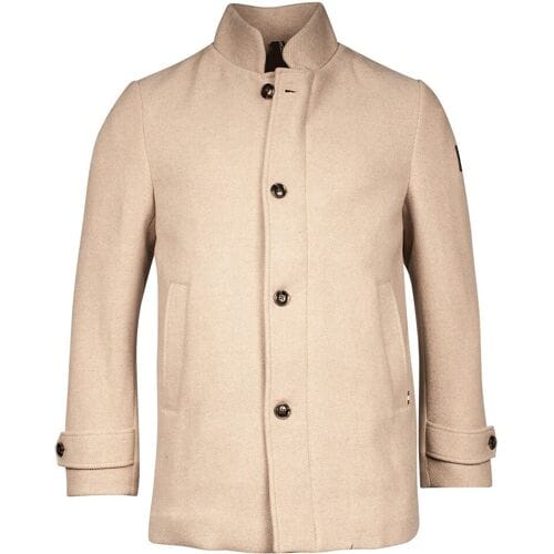 Giordano Jas Benito Short Jacket Brushed Twil Recycled Wool Blend Bruin / male