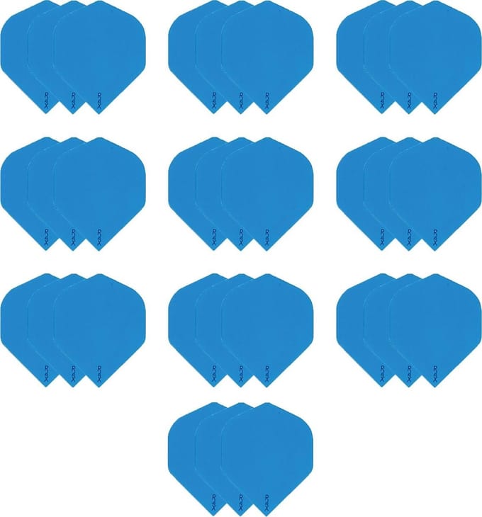 10 Sets (30 stuks) zeer stevige R4X - dart flights - Blauw - darts flights