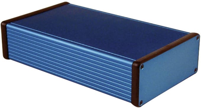 Hammond Electronics 1455Q2201BU – Universele behuizing – 220 x 125 x 51.5 mm – Aluminium – Blauw