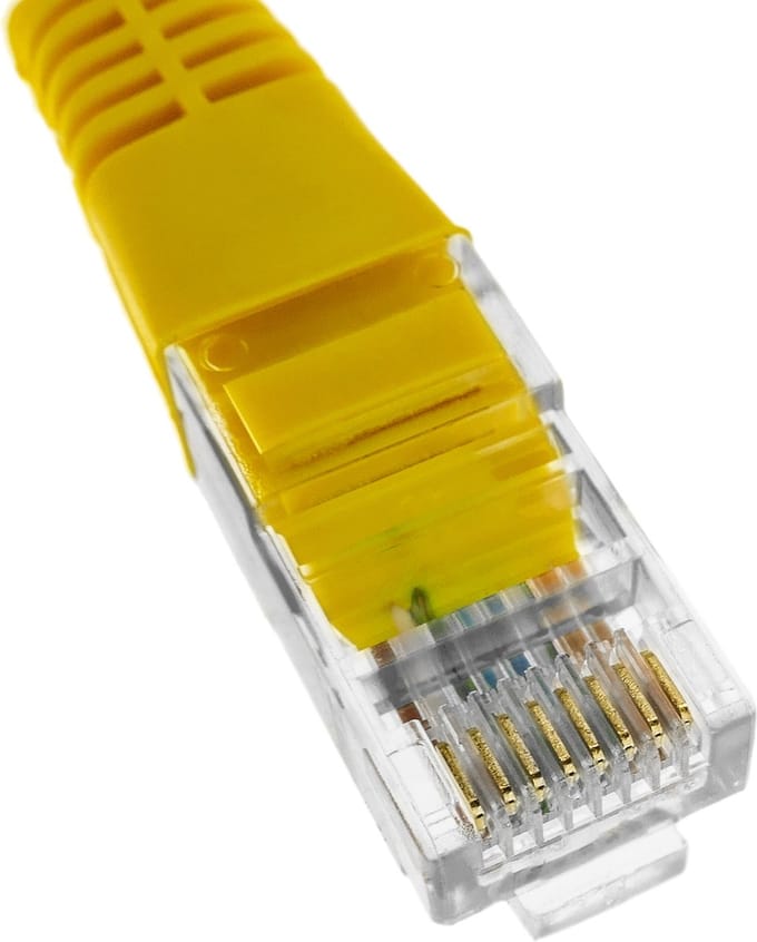 BeMatik - 2 m gele Cat.5e UTP Ethernet-netwerkkabel