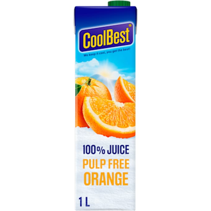 Juice premium orange pulp free