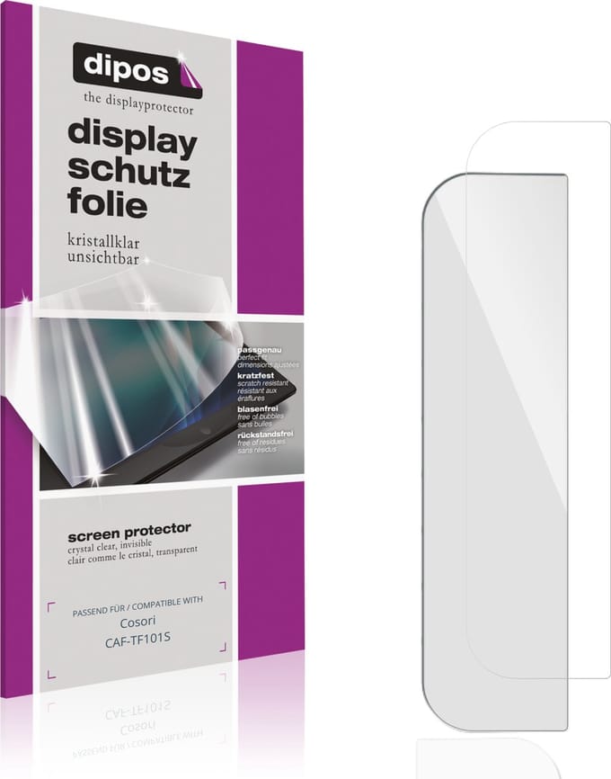 dipos – 2x Beschermfolie geschikt voor Cosori CAF-TF101S | Krasbestendige & heldere Screenprotector Ultra-Thin