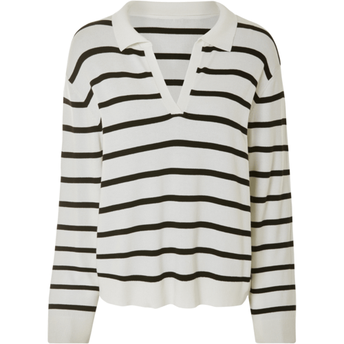 ESMARA Gebreide dames trui (Wit/zwart, S (36/38))