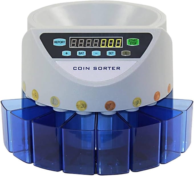 Muntteller Sorteerder - Geld Teller - Automatisch Tellen - Batch Sortering - Blauw