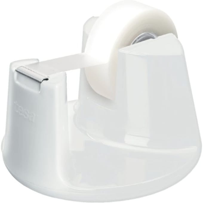 Plakbandhouder Tesa Compact wit met 1rol tape 19mmx33m