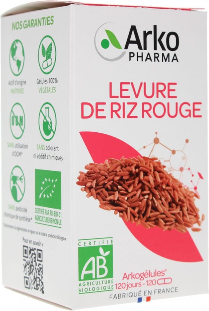 Arkopharma Arkogélules Levure de Riz Rouge Bio 120 Gélules