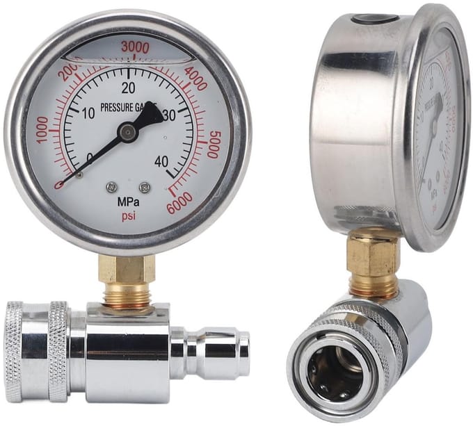 OmGoods - Dailygoody - 6000 Psi Hogedrukmeterkit - 3/8 Inch