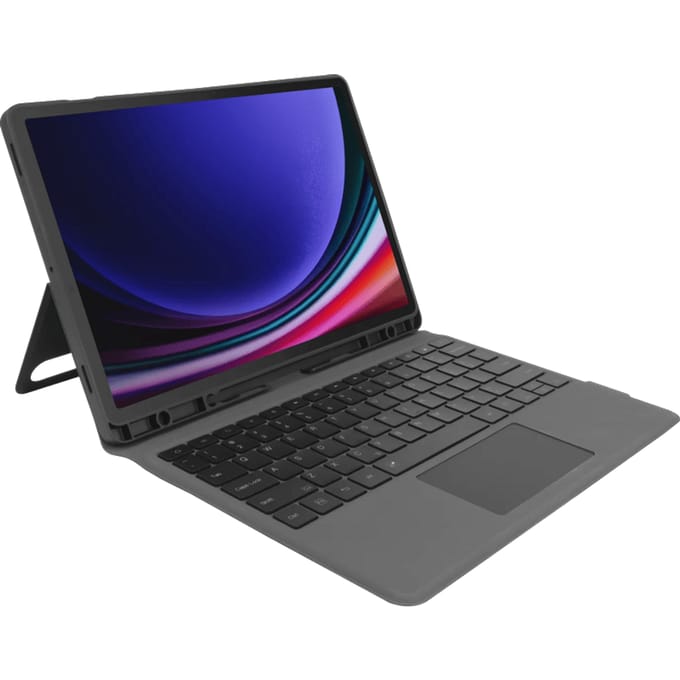 BlueBuilt Samsung Galaxy Tab S9 FE Plus/S10 Plus Toetsenbord Hoes QWERTY Zwart