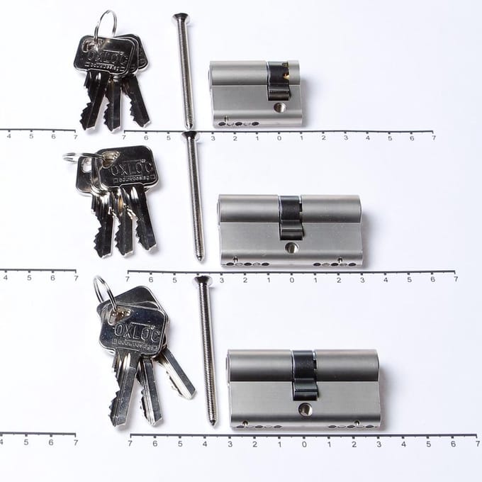 Oxloc Profielcilinder set 2 x 30t30 + 1 x 30t10