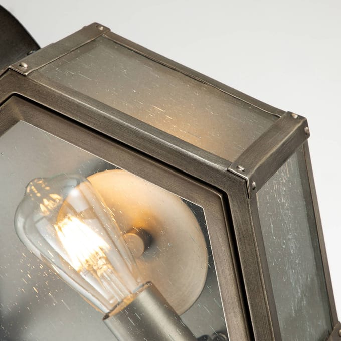 Quintiesse Buitenwandlamp Heath breedte 33,1 cm Bronz
