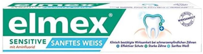 12x Elmex Sensitive Gentle White tandpasta 75ml