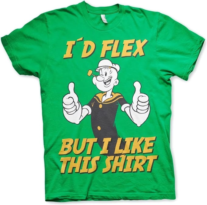 Popeye I'd Flex T-shirt Groen