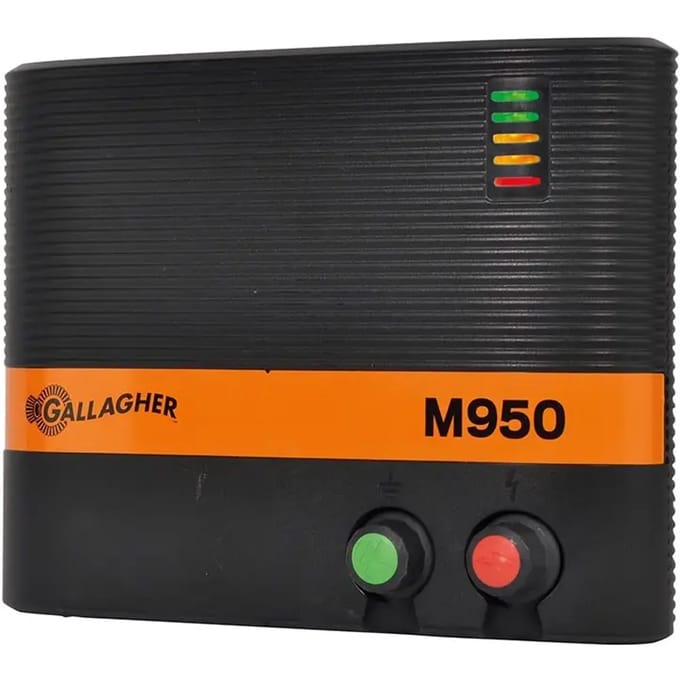 Gallagher M950 Schrikdraadapparaat Lichtnet (230V) + Gratis Voltmeter - Krachtig met 9.5J
