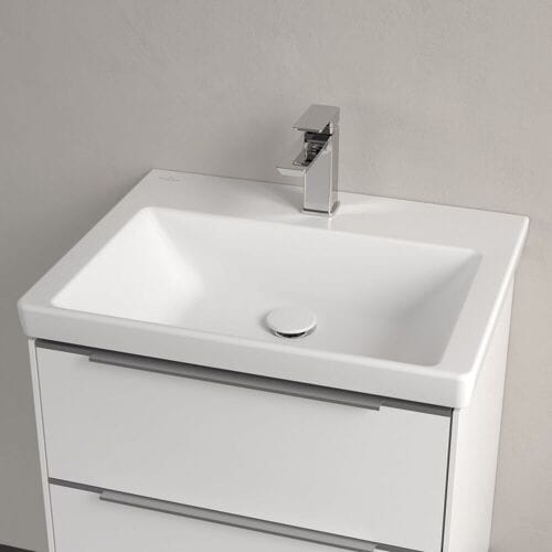 Villeroy & Boch Subway 3.0 cabinet washbasin 60 cm, with 1 tap hole, without overflow 4A706101