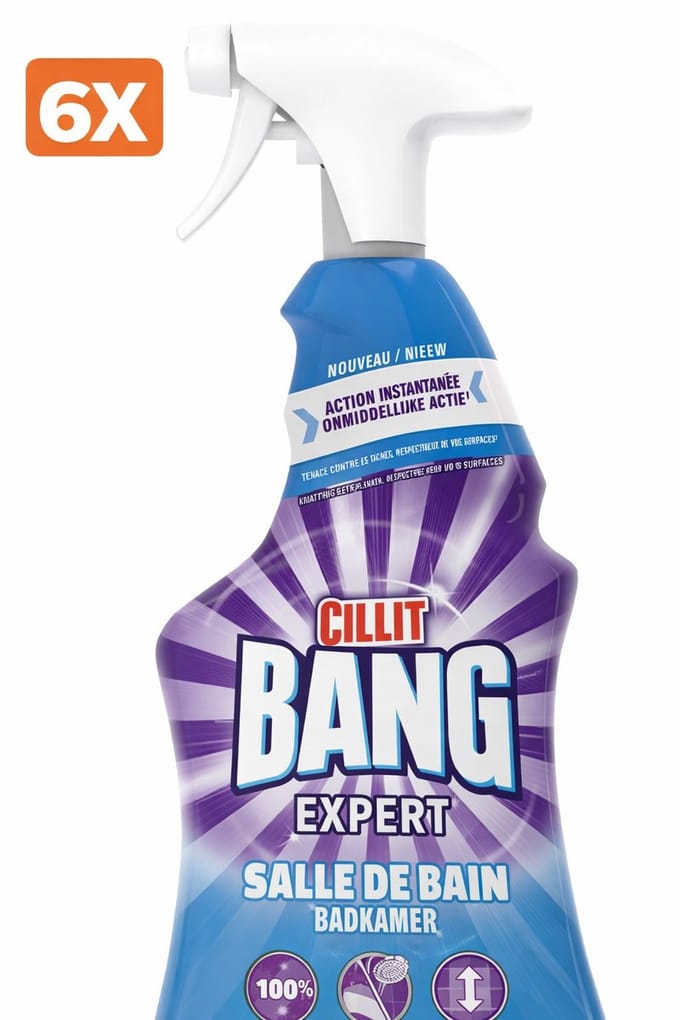 6 x Cillit Bang Badkamer Actieve Reiniger 720 ml