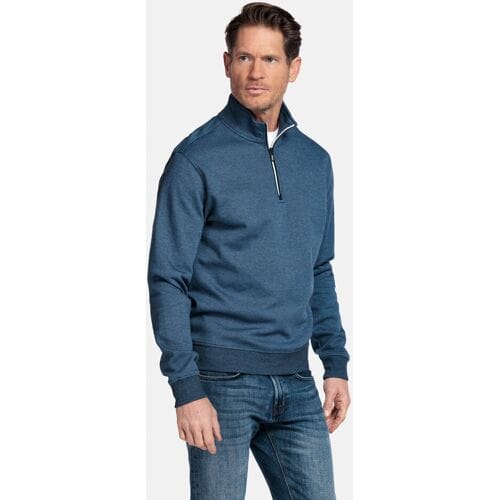 Baileys – Heren Trui – Half Zip Sweater - Jacquard Sweatshirt – Donkerblauw – 613149-60