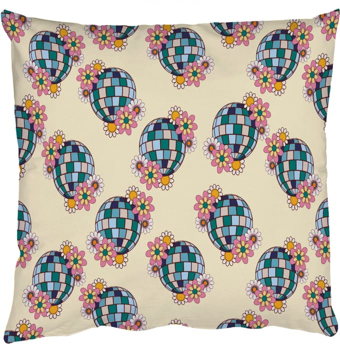 Sierkussens - Kussentjes Woonkamer - 40x40 cm - Retro - Disco - Bloemen - Discobal