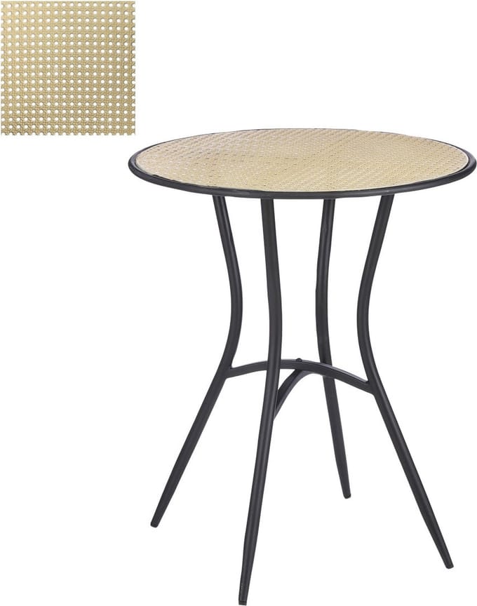 Mica Decorations Jaylee Tafel - H69 x Ø60 cm - Ijzer - Zwart