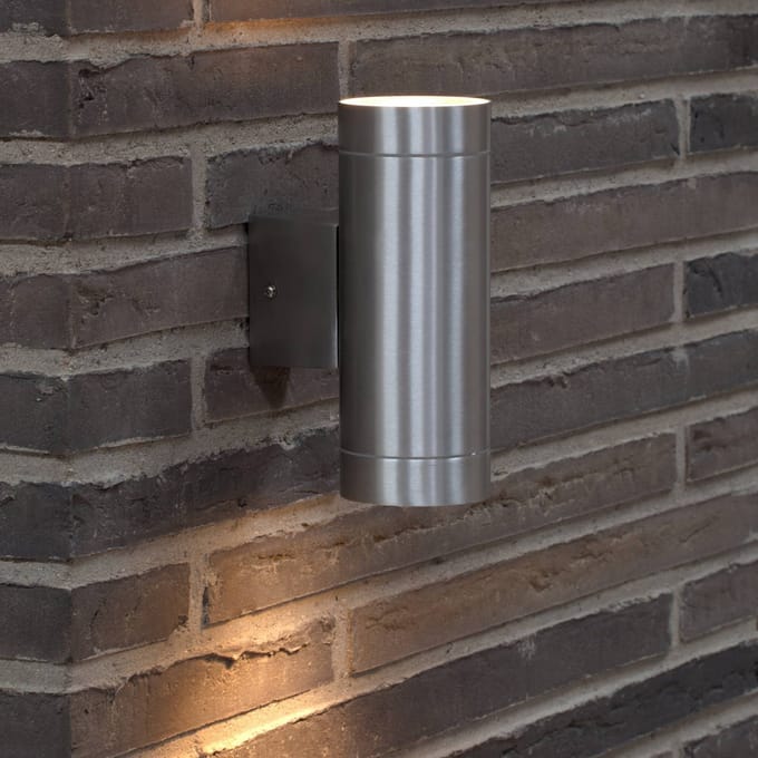 Nordlux Buitenwandlamp Tin Maxi Double, aluminium