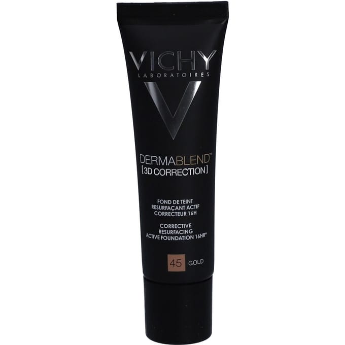 Vichy Dermablend™ 3D Correction Corrective Resurfacing Active Foundation 16hr 45 Gold | Voor een vette en onzuivere huid 30 Make-up