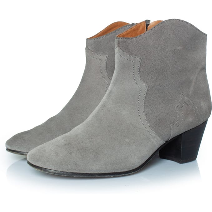 Isabel Marant Western suède laarzen in grijs