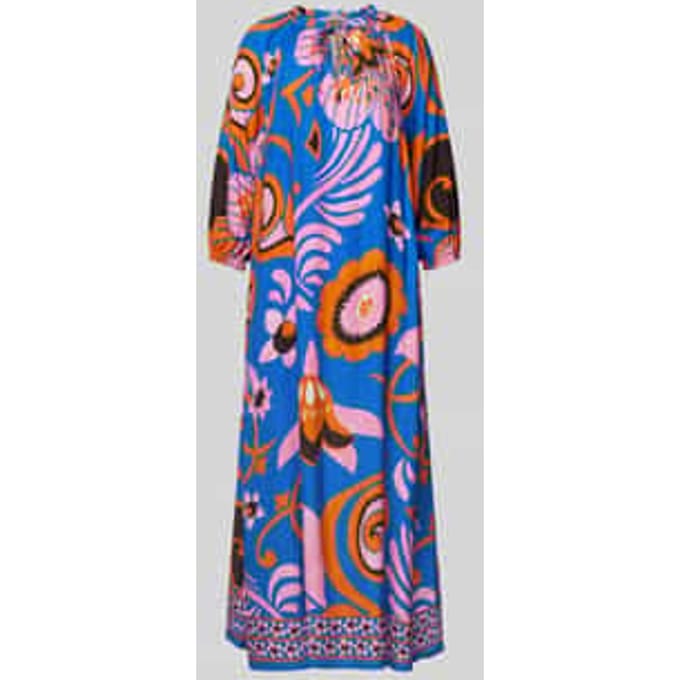 Jurk van viscose met all-over motief