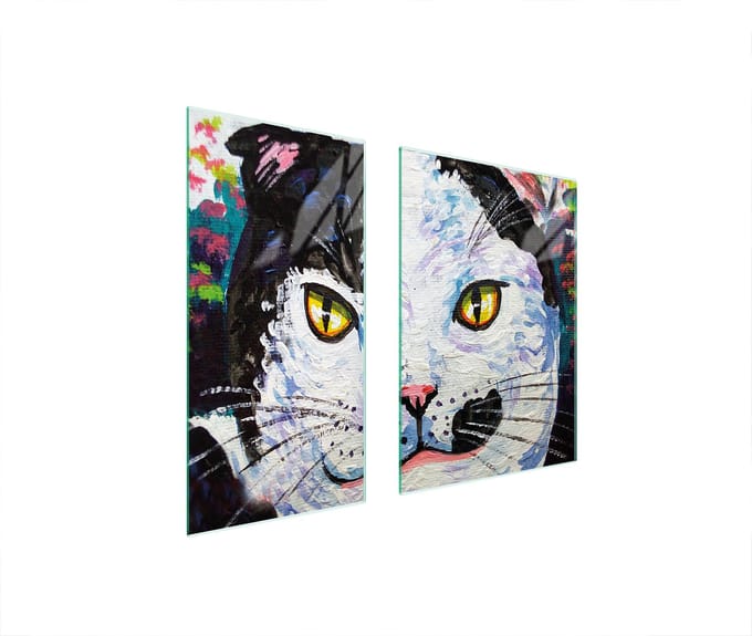 TMK ArtDeko - Serie - Snijplank - Glas - 75x52 cm - Katdesign