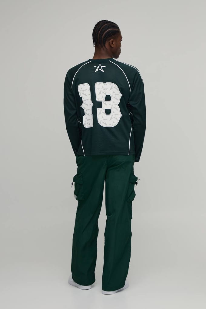 Baggy Fit Cargo Utility Trainingsbroek | Forest | Size Small