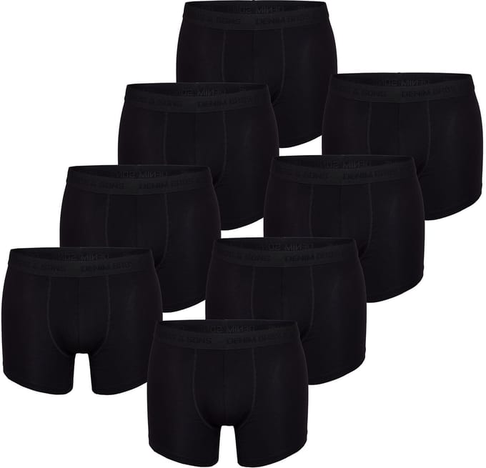 MG-1 Denim Brøs. Boxershorts Heren 8-Pack Effen Zwart #15 - Maat M