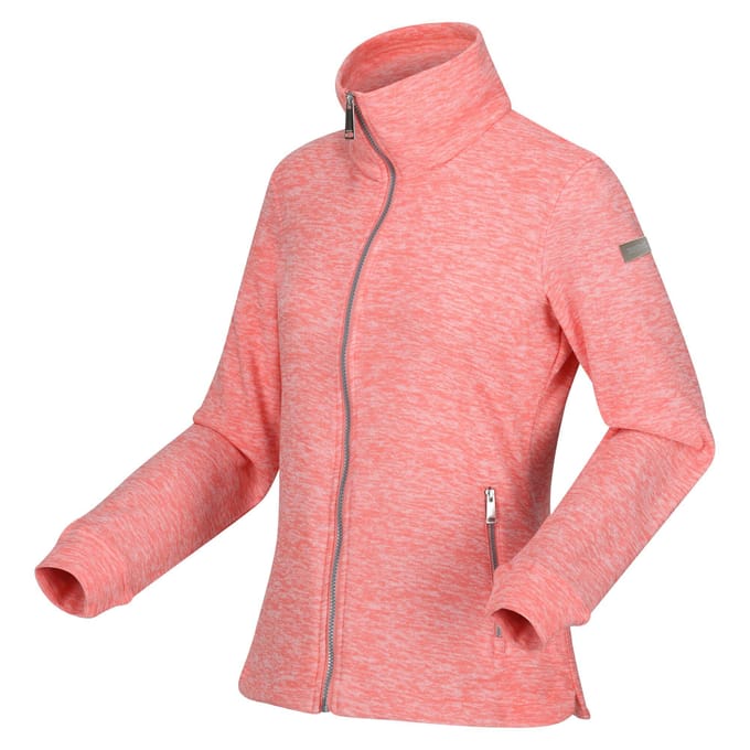 Regatta Dames/Dames Azaelia Marl Full Zip Fleecejack (Schelp Roze)