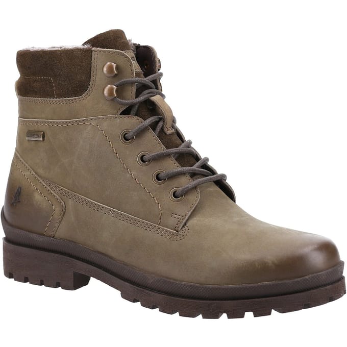 Hush Puppies Annay Leren Vrouwen Laarzen Khaki
