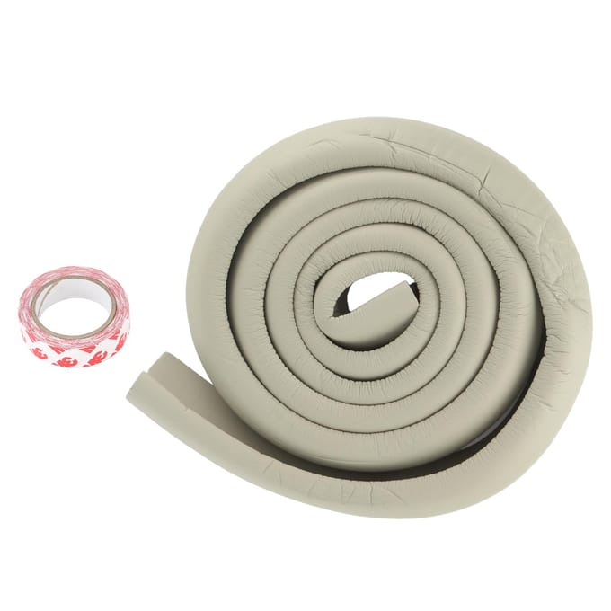 Protection de bordure pour bébé type L Coussin de protection élastique élevé pour bordure de meuble pour la sécurité de la maison(gris ) grise