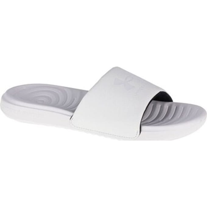 Under Armour Damen Slipper UA Ansa Fixed Sandalen White-39 (US 8)