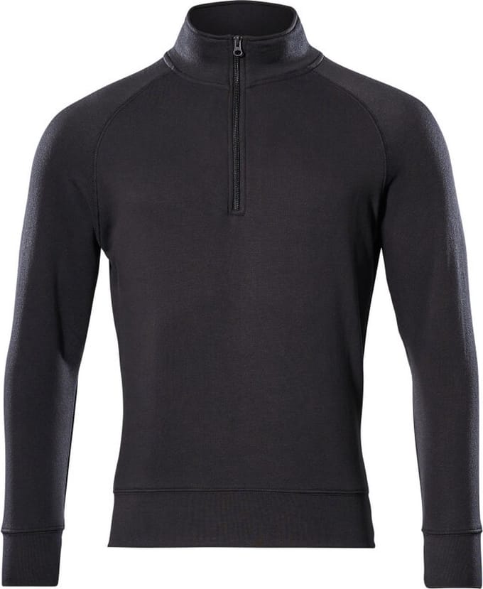 Mascot Crossover Sweatshirt met korte rits 50611-971 - Zwart - S