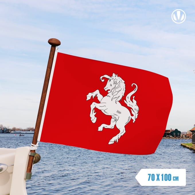Officiele vlag Twentse Ros 70x100cm - Spunpoly