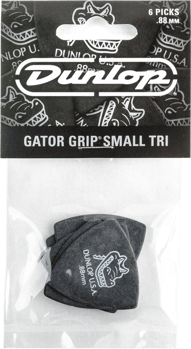 Jim Dunlop Gator Grip - Plectrums - Small Triangle - 0,88 mm - Player's Pack 6 Stuks