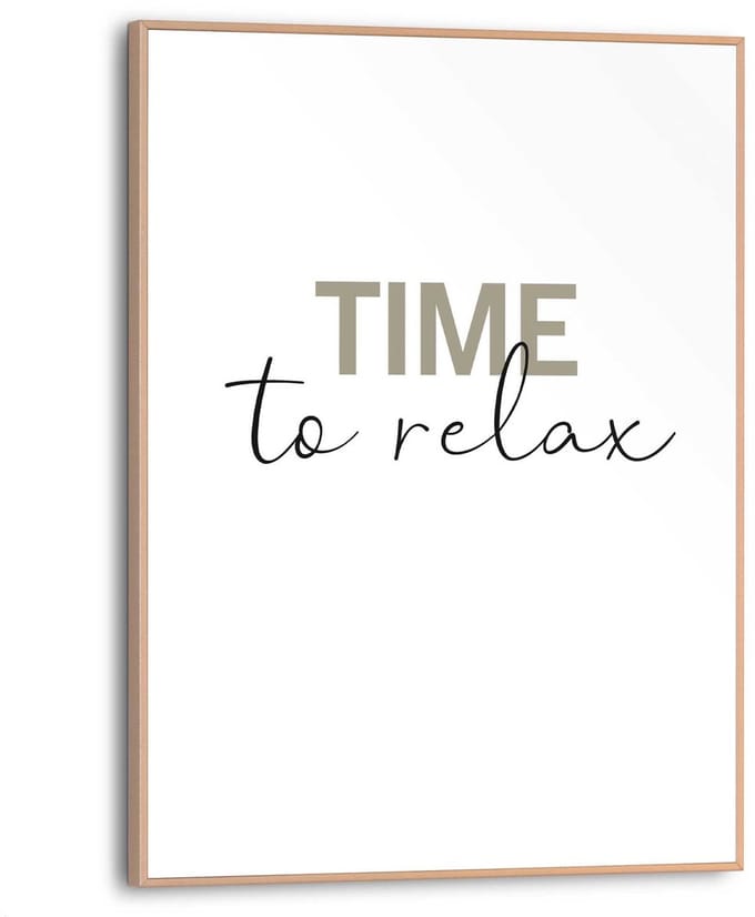 Schilderij Time to relax - 40 x 30 - Hout - REINDERS