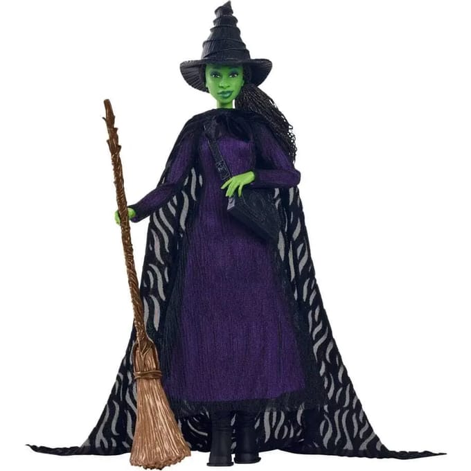 Mattel-Wicked-Elphaba pop met gevlochten haar en meerdere poses - Wicked - HXY38