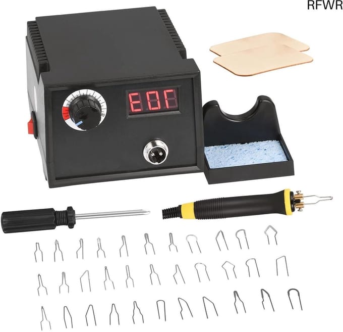 RFWR® Houtsnijset met LCD-display en instelbare temperatuur van 35-700 °C, 60 W