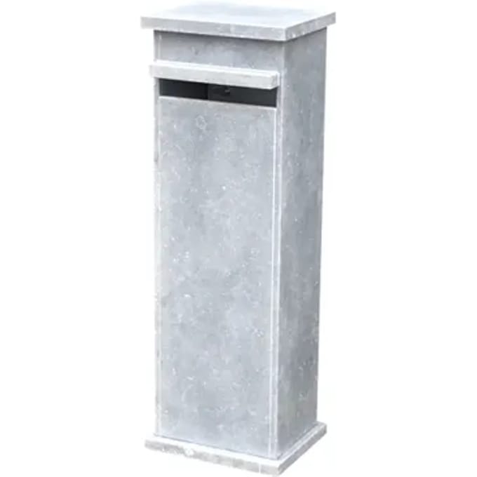 Brievenbus Staande Brussel - Natuursteen - Blauwe Hardsteen - 34x101x28cm