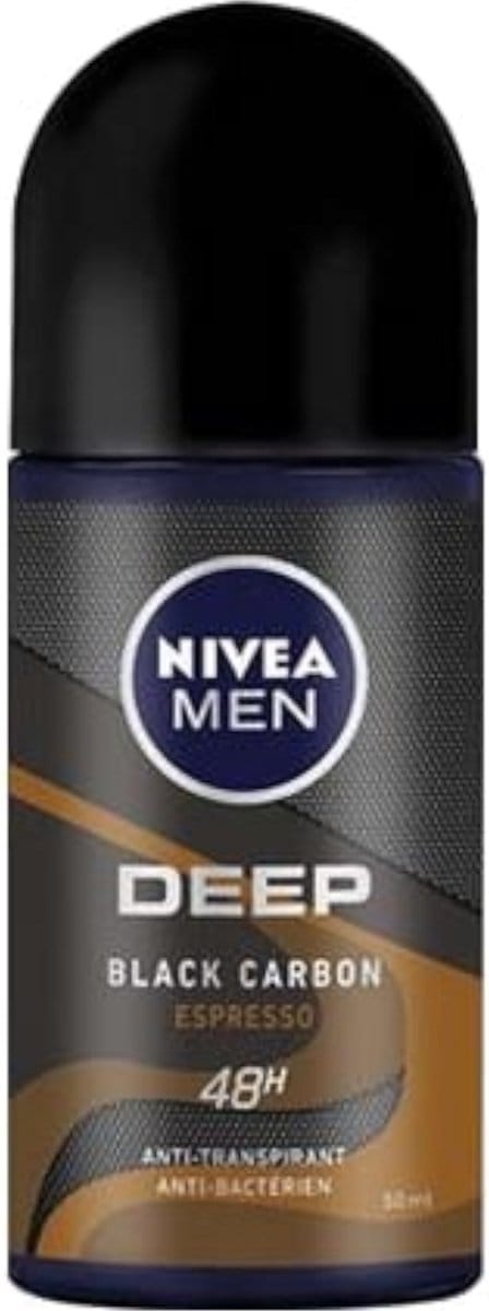 Nivea Men - Deodorant - Roller - Deep Black Carbon Espresso - 50ml