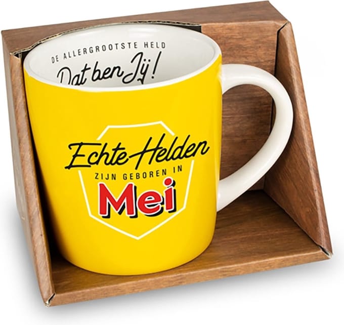 Verjaardag - Mei - Mok - Held - Drop - "Speciaal voor jou"