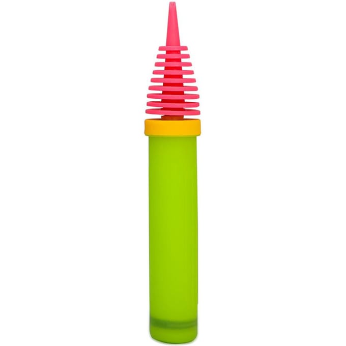 Ballonpomp Draagbare tweeweg dubbele actie luchtpomp Draagbare handmatige ballonpomp roze/groen