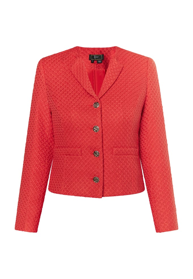 Faina Bouclé jasje Dames rood