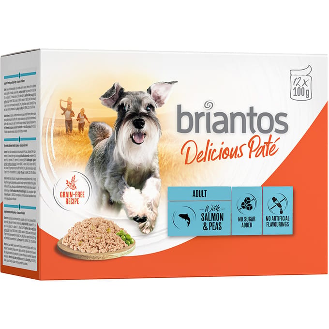 Voordeelpakket Briantos Delicious Paté 48 x 100 g - Zalm