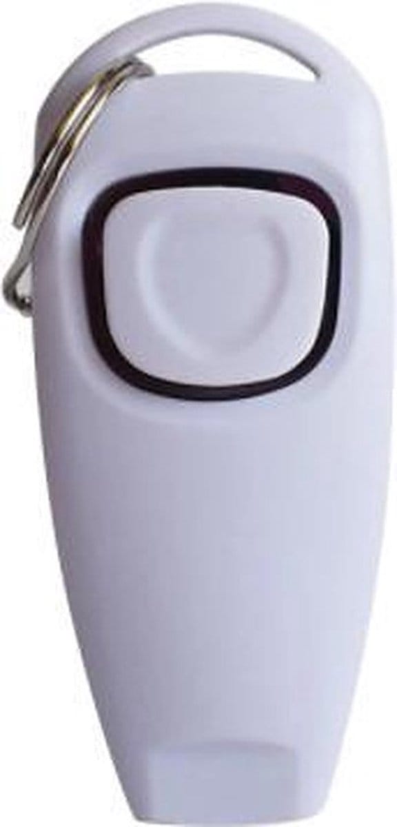 Knaak Luxe Clicker Met Fluit - Huisdieren - Hondentrainer - Wit - 1 Stuk